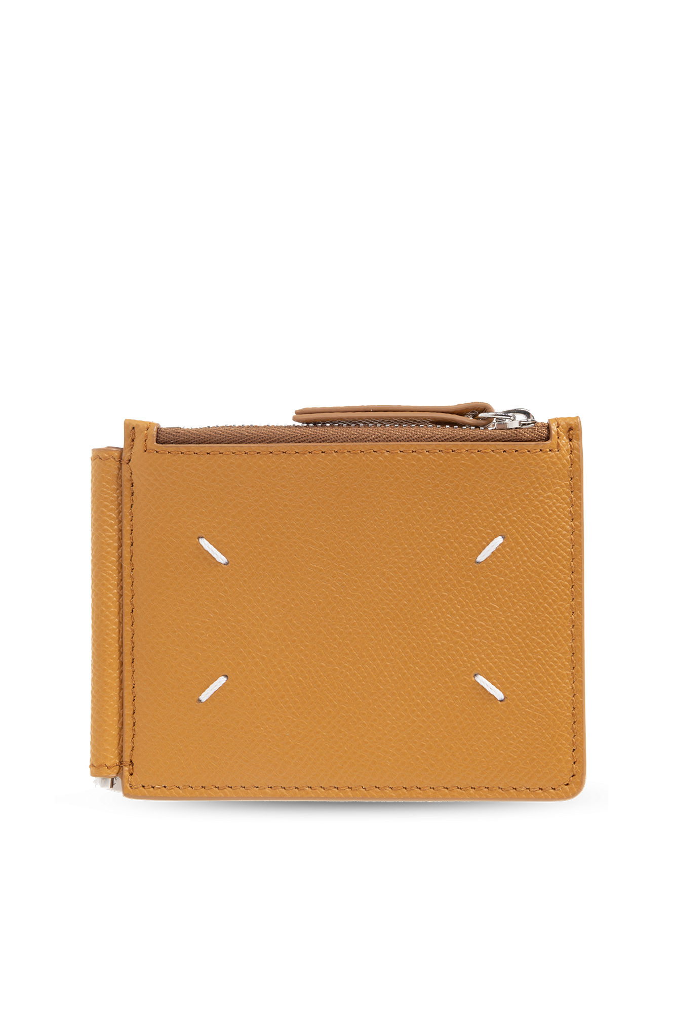 Brown Leather wallet with money clip Maison Margiela - Vitkac Canada